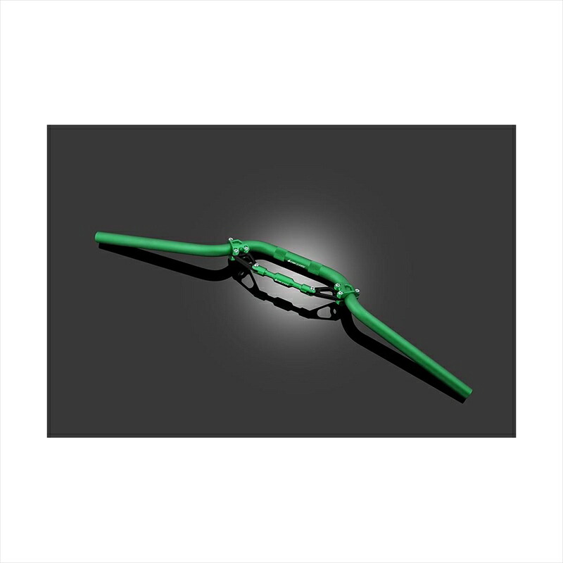 バイクパーツBIKERS(バイカーズ) バーハンドル アルミ ブレース付キ グリーン K0109-GRN4548916439911Z125 PRO 16-22 KSR PRO 14｜バイク・バイク用品はとやグループ