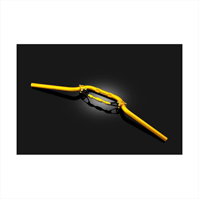 バイクパーツ BIKERS(バイカーズ) バーハンドル アルミ ブレース付キ ライトゴールド K0109-LGD 4548916439935 Z125 PRO 16-22 KSR PRO 14