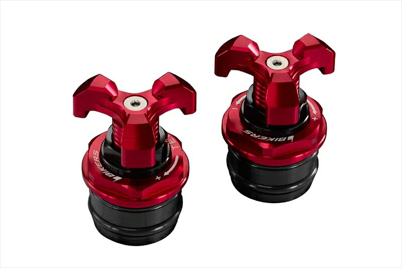 バイクパーツ BIKERS(バイカーズ) フロントフォークアジャスター レッド K0221-RED 4548916435487