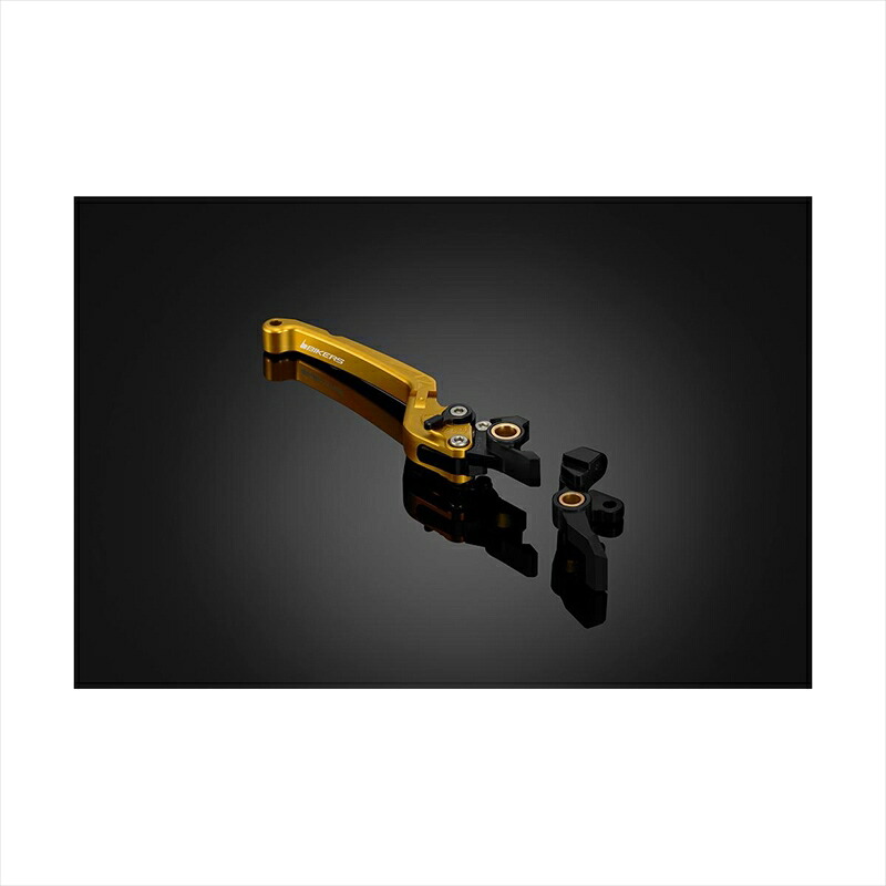 バイクパーツBIKERS(バイカーズ) フロントブレーキレバー 可倒式 フラットタイプ ライトゴールド Y0103-LGD4548916463602TRICITY125 14-24 TRICITY155 17-24|バイク・バイク用品はとやグループ