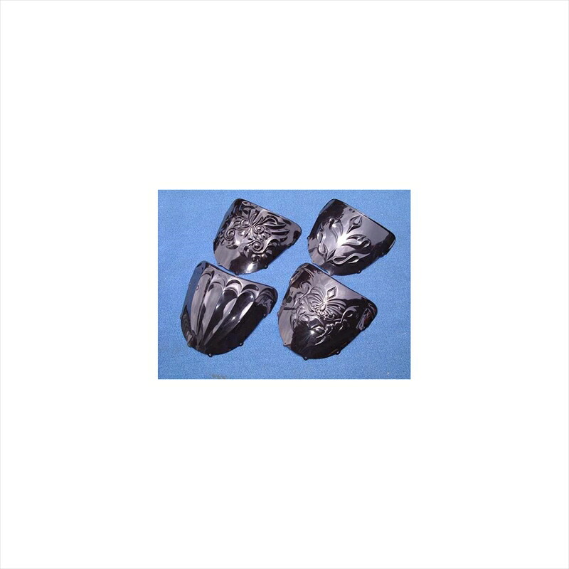 バイクパーツ 外装 プレジャー アーマードレリーフ BLKゲル TYPE3 PK30203 4547424231529 ZZR1100(D)
