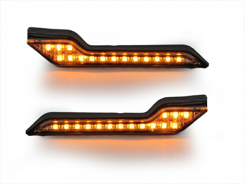 バイク用品 ハンドル BARKBUSTERS バークバスターズ LED アンバーライト インジケーター 2-set LED-001-00-AM 4573382086604