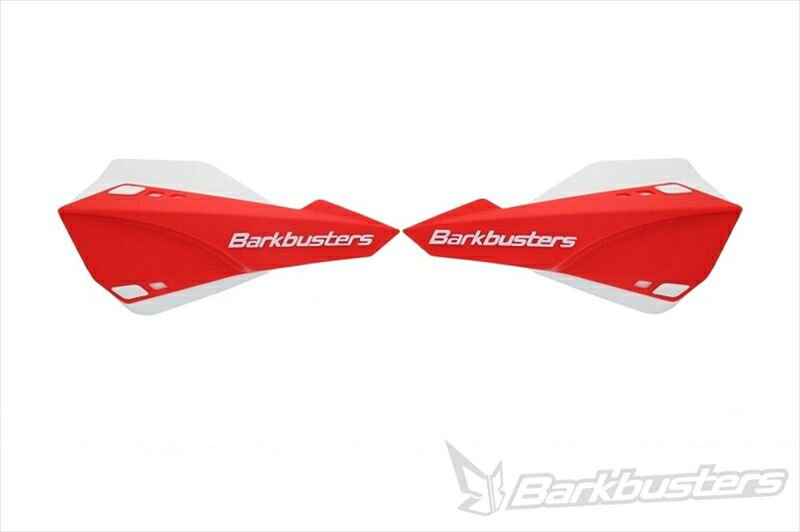 バイク用品 ハンドルBARKBUSTERS バークバスターズ SABRE MX Enduro ハンドガード RED WHITESAB-1RD-WH 4580041238953｜バイク・バイク用品はとやグループ