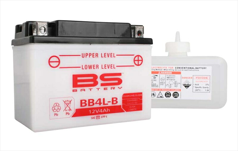 バイクパーツ BS-BATTERY(ビーエスバッテリー) バッテリー BB4L-B 3661451003384