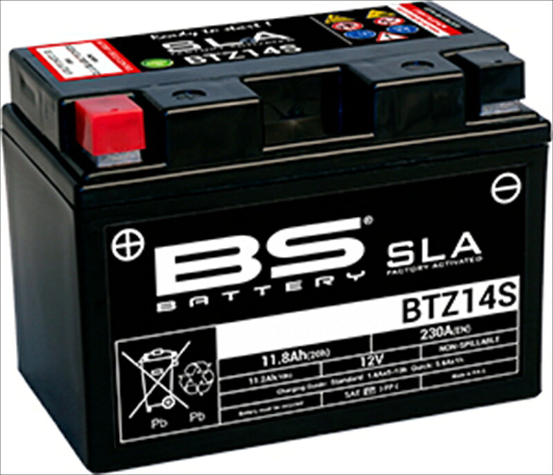 バイク用品 電装系 ビーエスバッテリー BSバッテリー バッテリー BTZ14S BTZ14S 3661451001380