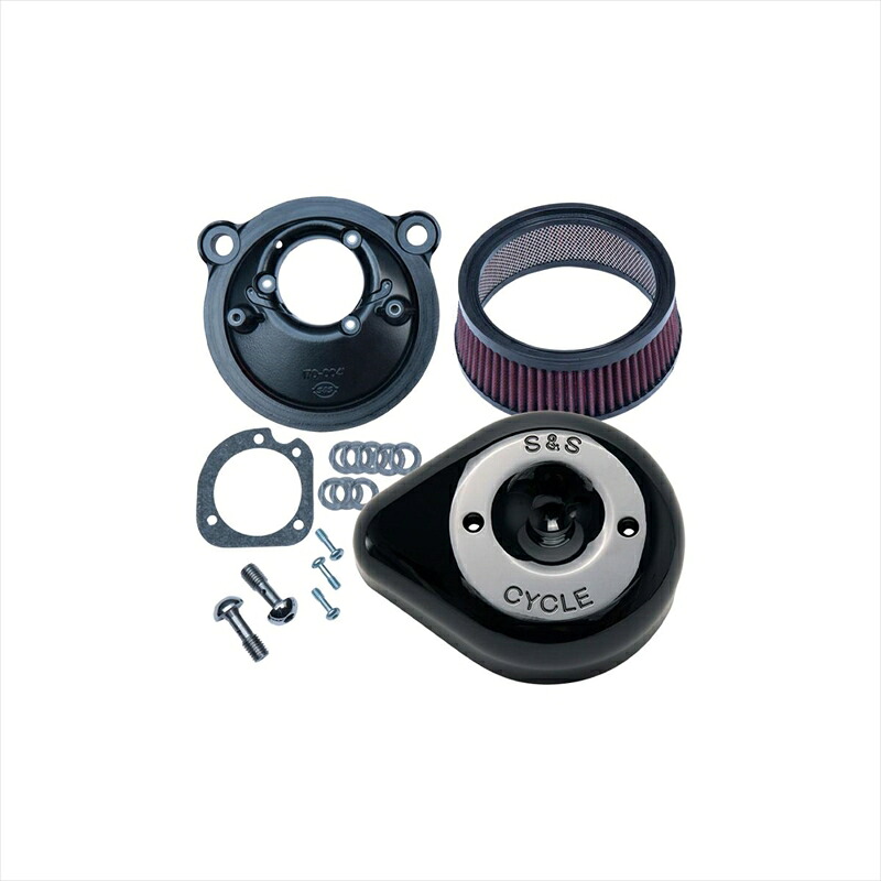 【5日前後で発送】バイクパーツエスアンドエスサイクル S&S ステルス エアクリーナーキット ティアドロップ グロスブラック スポーツスター 07-22170-0527B 4550255442149|バイク・バイク用品はとやグループ
