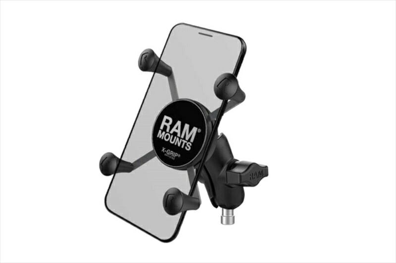 【5日前後で発送】バイクパーツ RAM MOUNTS(ラムマウント) Xグリップ S ＆M8ボルトベースセット ショートアーム 1インチボール RAM-B-367-A-UN7U 4550255614935