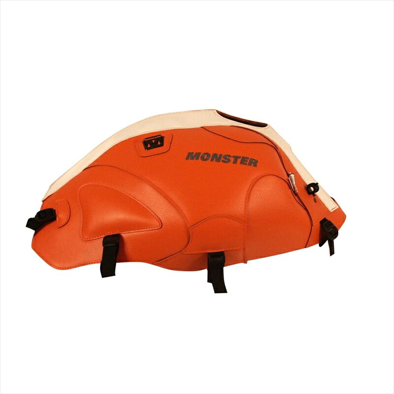 バイクパーツ バグスター タンクカバー オレンジ/ホワイト 1405J 4547424753915 MONSTER400/600/750/900/1000 S4/S2R/S4R 00-08