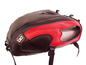 バイクパーツ バグスター タンクカバー ブラック/レッド 1377C 4547424766922 W650 99-06