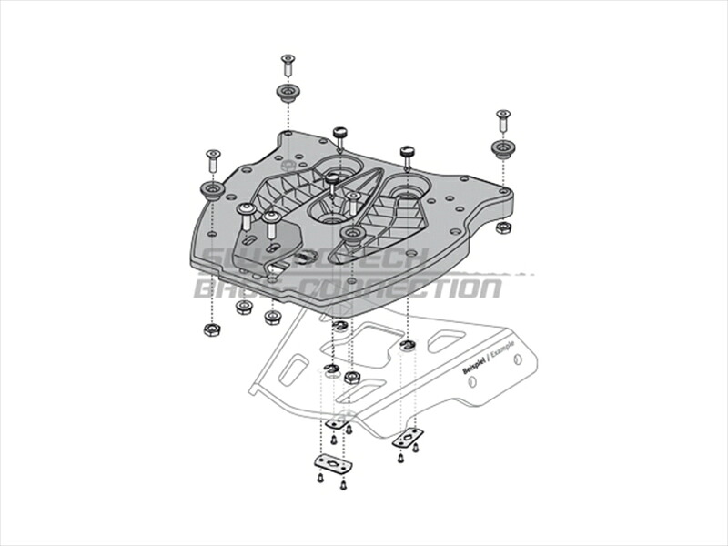 バイク用品 エスダブリューモーテック SWモーテック QUICK-LOCKアダプタープレート TRAX用GPT00152400 4538792867397｜バイク・バイク用品はとやグループ