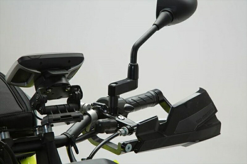 バイク用品 エスダブリューモーテック SWモーテック ミラーエクステンションサイド40mmBLK M10×P1.25用 40mmカラー付 SVL0050510500/B 4538792041124