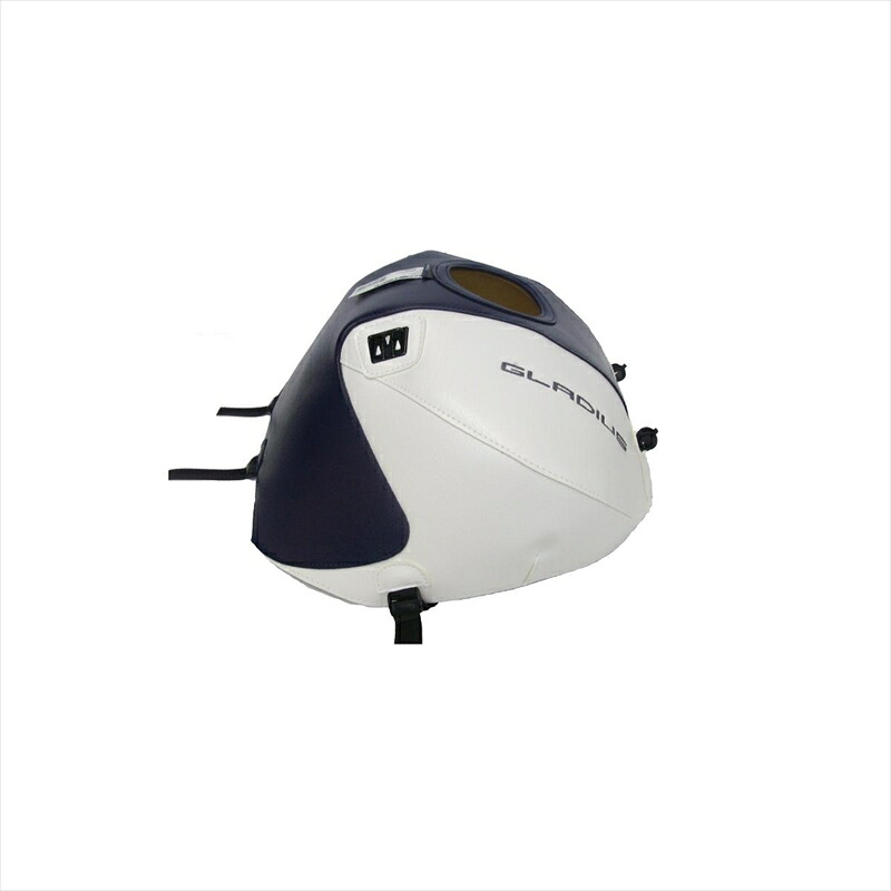 バイクパーツ バグスター タンクカバー ダークブルー/ホワイト1570F 4550255469771GLADIUS400/650 09-15|バイク・バイク用品はとやグループ