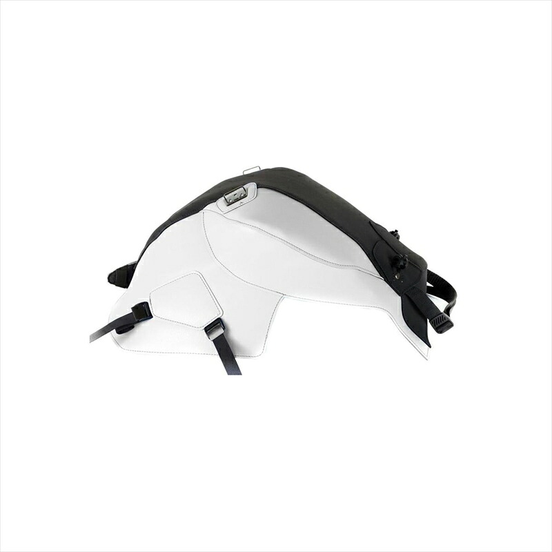 バイクパーツ バグスター タンクカバー マットブラック/ホワイト1687B 4548916402571F800R 15-18|バイク・バイク用品はとやグループ