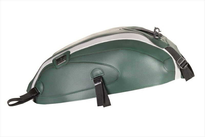 バイクパーツBAGSTER(バグスター) タンクカバー ダークグリーン/シルバー 1708A4548916934805XSR700 16-24｜バイク・バイク用品はとやグループ