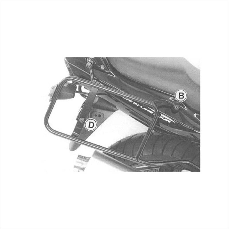 バイクパーツ HEPCO&BECKER(ヘプコアンドベッカー) サイドキャリア ブラック 650322 00 01 4548664529735 GSF1200/S Bandit 01-05