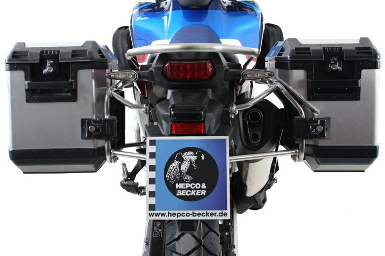 バイクパーツ HEPCO&BECKER(ヘプコアンドベッカー) サイドキャリア カットアウトセット サイドケース エクスプローラー シルバー付 6519510 00 22-00-40 4549950740827 CRF1000L AfricaTwin/AdventureSports 18-19