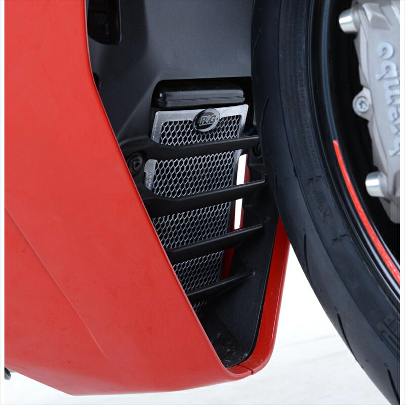 バイクパーツ 冷却系 アールアンドジー オイルクーラーガード ブラック RG-OCG0031BK 4573382080817 DUCATI Supersport/S 17-