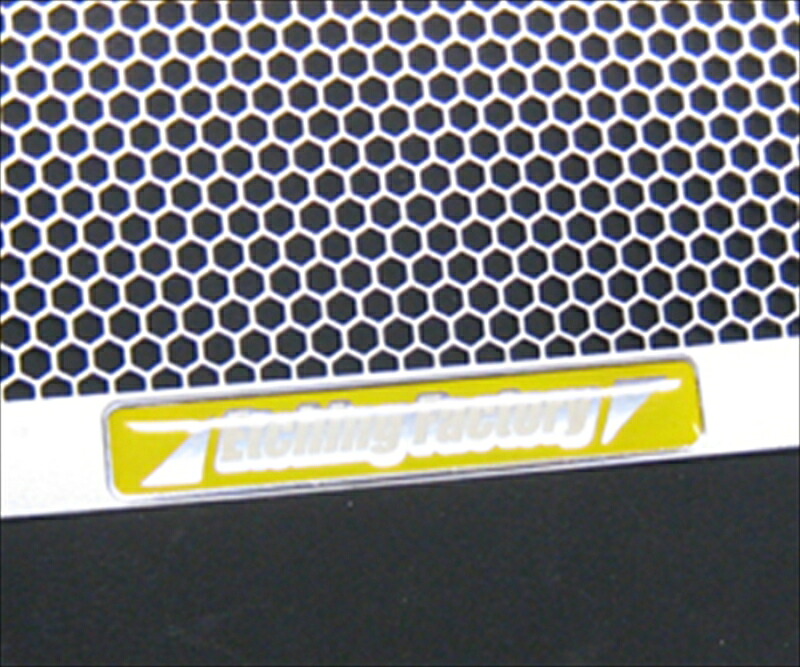 バイクパーツ 冷却系 エッチングファクトリー ラジエター＆OCガード エンブレム黄 ROK-ZZR1100-01 4548916338016 ZZR1100-D型 93-01