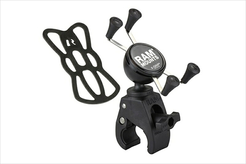 【5日前後で発送】バイクパーツ RAM MOUNTS(ラムマウント) Xグリップ S ＆タフクロー S セット φ15.9-28.9mm対応 一体式 スナップリンク RAM-HOL-UN7-400U 4548916631773