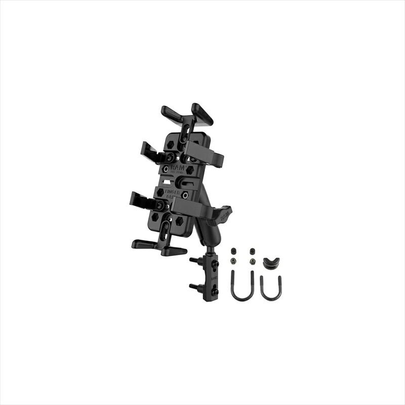 バイクパーツ RAM MOUNTS(ラムマウント) フィンガーグリップ＆マスターシリンダークランプセット 標準アーム U字ボルト付 1インチボール RAM-B-174-UN4U 4550255175146 RAM-B-174-UN4U