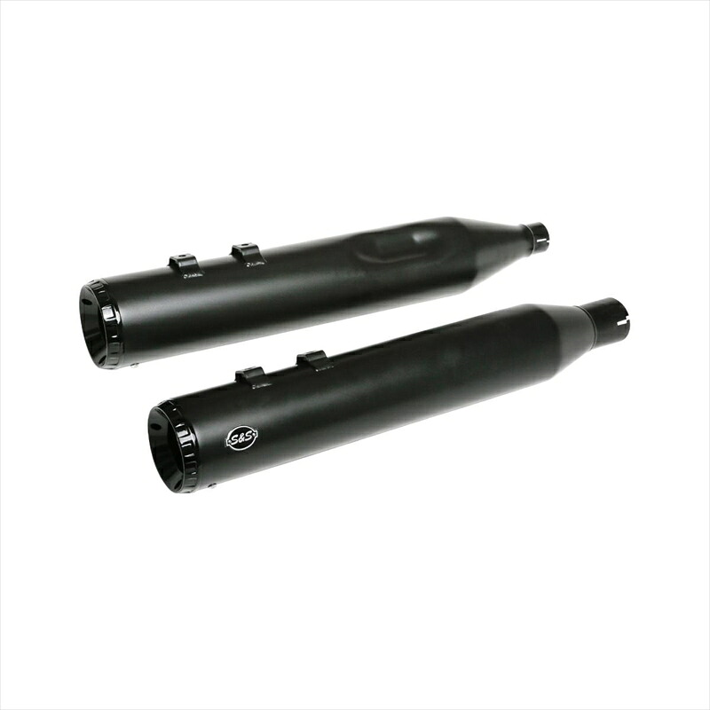 バイクパーツ エスアンドエスサイクル S＆S GNX Slip-On Mufflers BLK Touring 17-21 550-0990 4550255392567