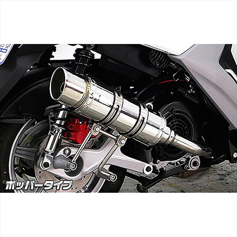 バイクパーツ マフラー ウイルズウィン ロイヤルマフラー/ポッパー 1672-59-02 4549950007425 BWs125/BWs R125 2BJ-SED9J/EBJ-SEA6J