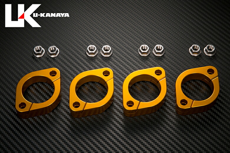 バイクパーツ マフラー ユーカナヤ ビレットエキゾーストフランジ GLD EFGDZ4FX 4548916811465 Z400FX/Z400GP/Z400LTD/GPZ400F