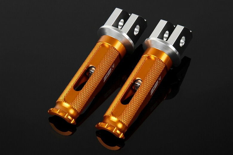 【5日前後で発送】 バイク用品 ステップ エスエスケイ スピードラ SSKSPEEDRA アルミ削出ステップ レーシング ライダー 取付部カラー:シルバー ステップバーカラー:ゴールド AFPR111GD 4580486921823 取寄品 セ