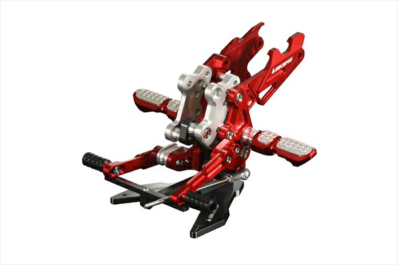バイクパーツ BIKERS(バイカーズ) バックステップ レッド K0114-RED 4548916435043
