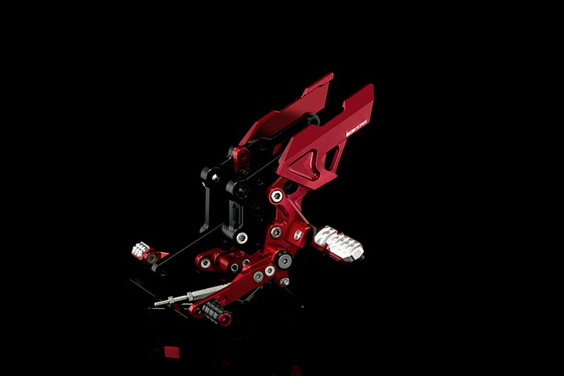 バイクパーツ BIKERS(バイカーズ) バックステップ レッド K0218-RED 4548916435265