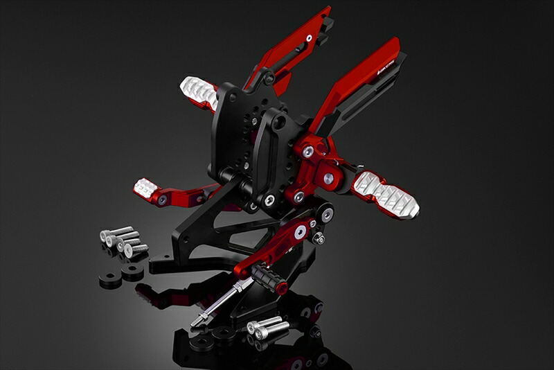 バイクパーツ BIKERS(バイカーズ) バックステップ レッド K0306-RED 4548916717361