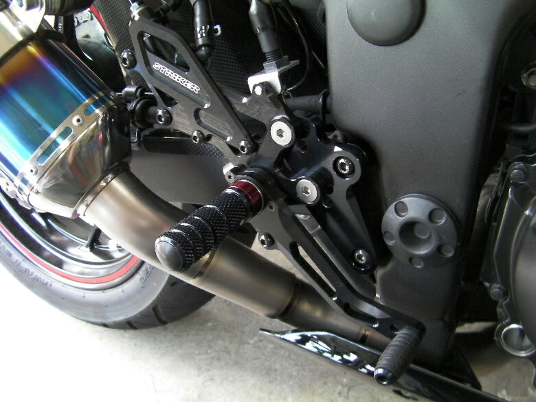 バイク用品 ステップ ストライカー ストライカー レーシングステップキット BLK Ninja250R -12 Ninja250 13- SS-AA294B-R3 4548916207053
