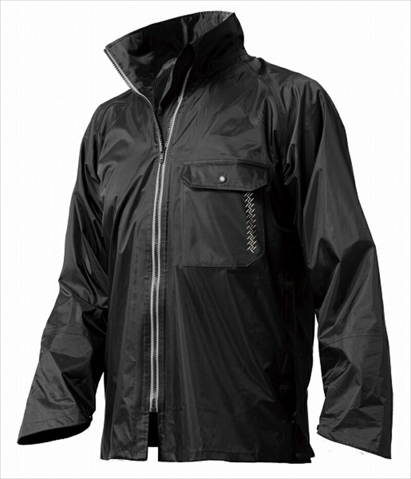 バイク用品 ウェア レインウェア Makku マック レインウェア いぶし銀 ブラック ＃LL AS-4000