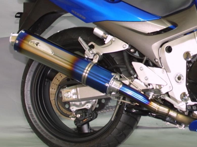 バイク用品 マフラー 4ストスリップオン＆ボルトオンマフラー K-FACTORY 3Dチタン2SOクアトロSBL-B ZZR1200 110-42-490-C ケイファクトリー 104KABAHAG2121 取寄品