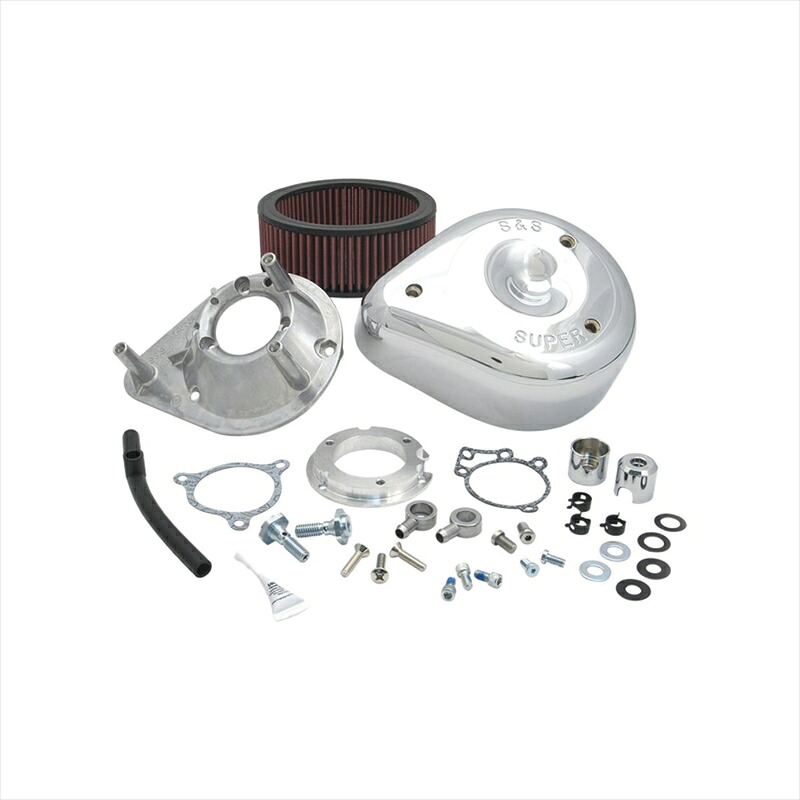 バイクパーツエスアンドエスサイクル S&S ティアドロップエアクリーナーキット CH TWIN CAM 電子スロットル 08-17106-2091 4548916712434|バイク・バイク用品はとやグループ