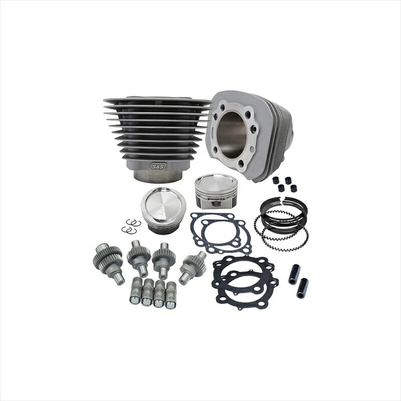バイクパーツ エスアンドエスサイクル S＆S Hooliganキット 1200CC SLV XL883 00-21 910-0700 4550255075286