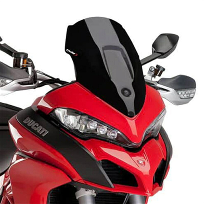 バイクパーツ 外装プーチ レーシングスクリーン ブラック 7622N 4548916726769MULTISTRADA 1200 15-|バイク・バイク用品はとやグループ