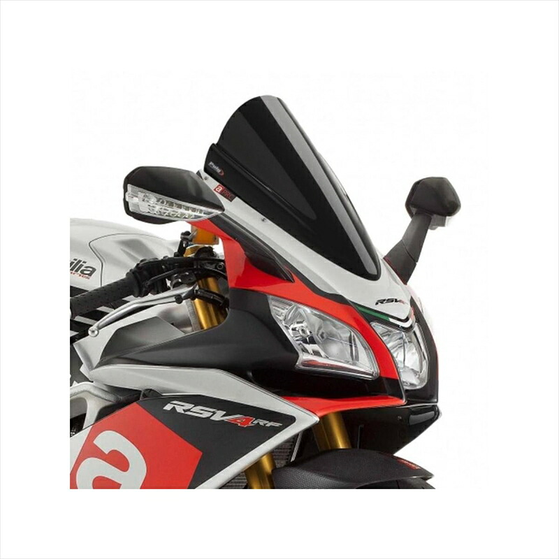 バイクパーツ 外装プーチ スクリーン レーシング ブラック 7614N 4548916942015RSV4 RF/RR 15-|バイク・バイク用品はとやグループ