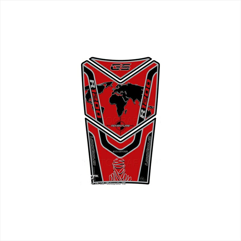 バイクパーツ 外装 モトグラフィックス タンクパッド RED/RED MT-TB021RR 4580041212786 R1200GS Adventure 14-16