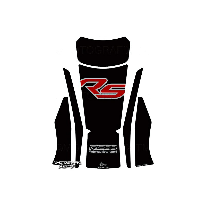 バイクパーツ 外装 モトグラフィックス タンクパッド BLK/RED MT-TB025KR 4580041213219 R1200RS 15-