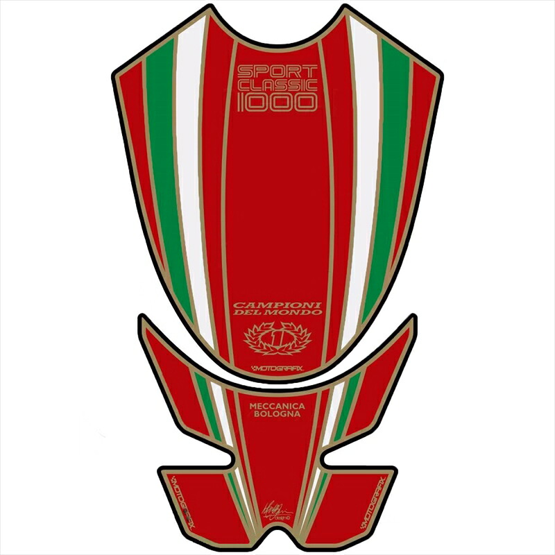 バイクパーツ 外装 モトグラフィックス タンクパッド レッド MT-TDSCITR 4580041214674 DUCATI SPORT CLASSIC1000