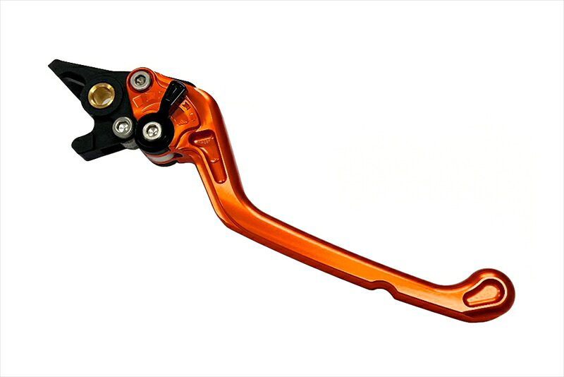 バイクパーツBIKERS(バイカーズ) フロントブレーキレバー プレミアム フラットタイプ オレンジH0408-ORG4549950837510|バイク・バイク用品はとやグループ