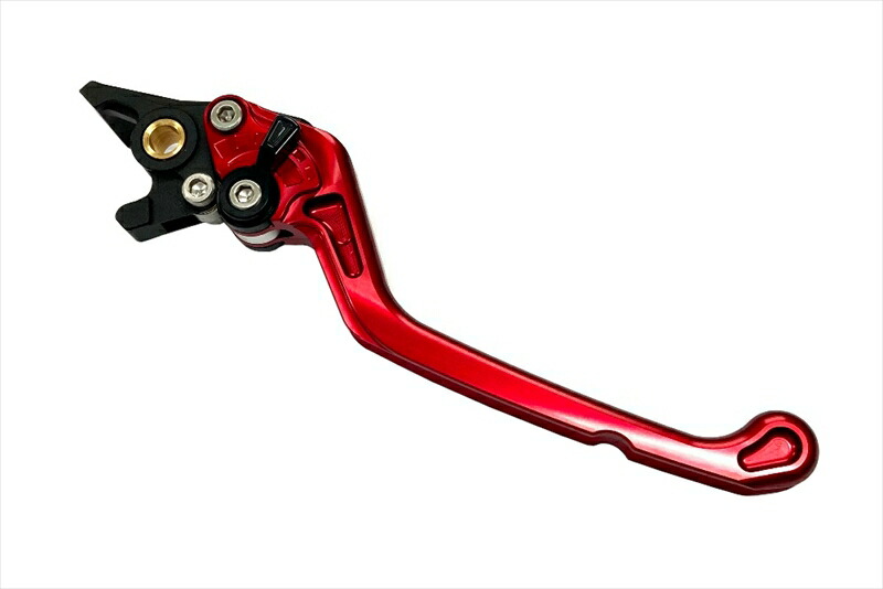 バイクパーツ BIKERS(バイカーズ) フロントブレーキレバー プレミアム フラットタイプ レッド H0408-RED 4549950837534