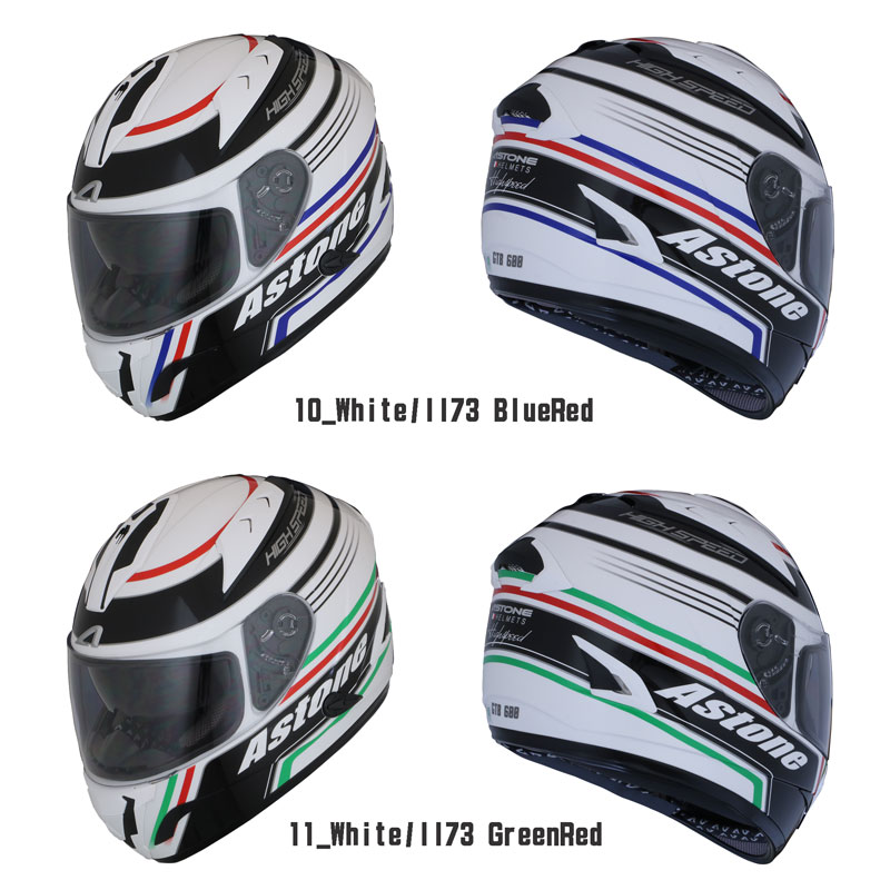 FRANCEASTONEデザインフルフェイスヘルメットGTB600インナーシールド装備おしゃれかっこいいフランスアストングラフィックソリッドバイク用
