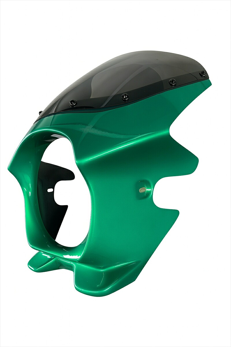 バイクパーツ ()Z650RS専用ビキニカウル　キャンディエメラルドグリーン　ショートスモーク YR-B001-CEG-SS FRP カスタム Kawasaki カワサキ 4595559109091