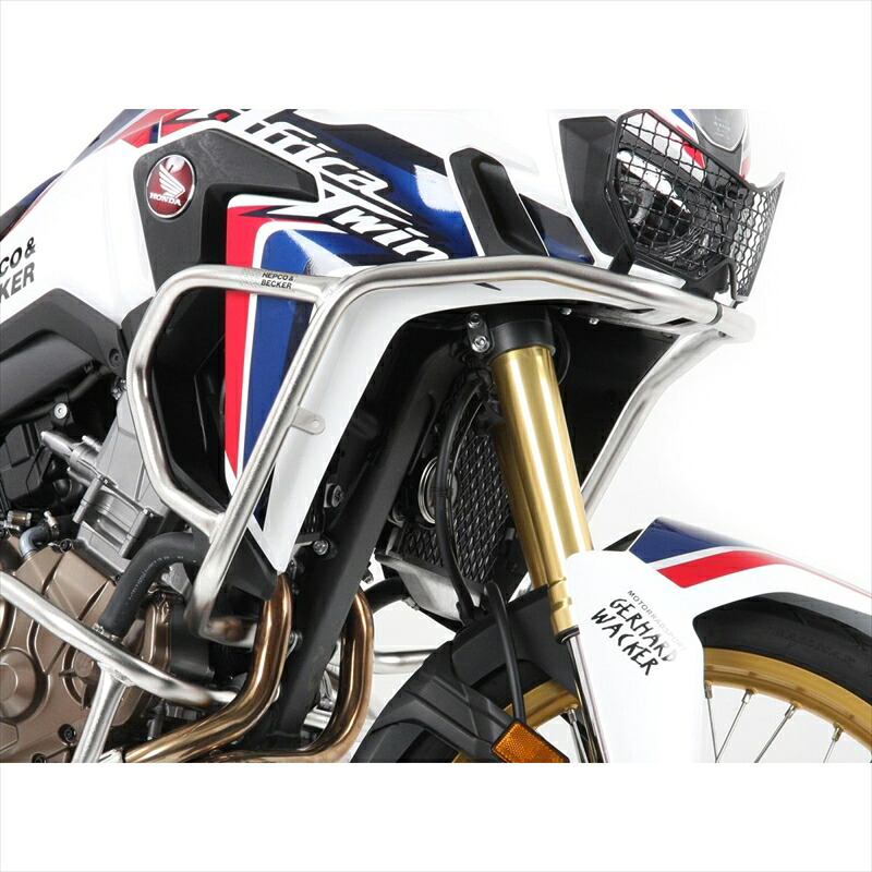 バイクパーツHEPCO&BECKER(ヘプコアンドベッカー) タンクガード ステンレス 5029512 00 224549950784142CRF1000L AfricaTwin 18-19｜バイク・バイク用品はとやグループ