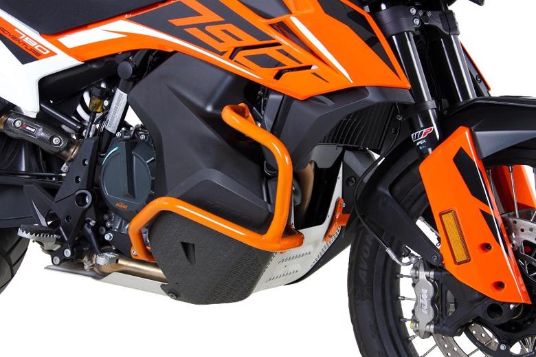 バイクパーツ HEPCO&BECKER(ヘプコアンドベッカー) エンジンガード オレンジ 5017581 00 06 4550255312183 790Adventure/R 19-21/890Adventure/R/Rally 21-22