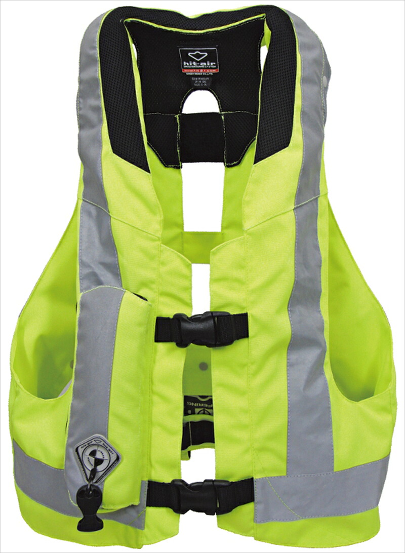 バイク用品 ウェア HIT-AIR ヒットエアー エアーバック MLV-P 蛍光イエロー ＃L 4560216414597 4560216414597