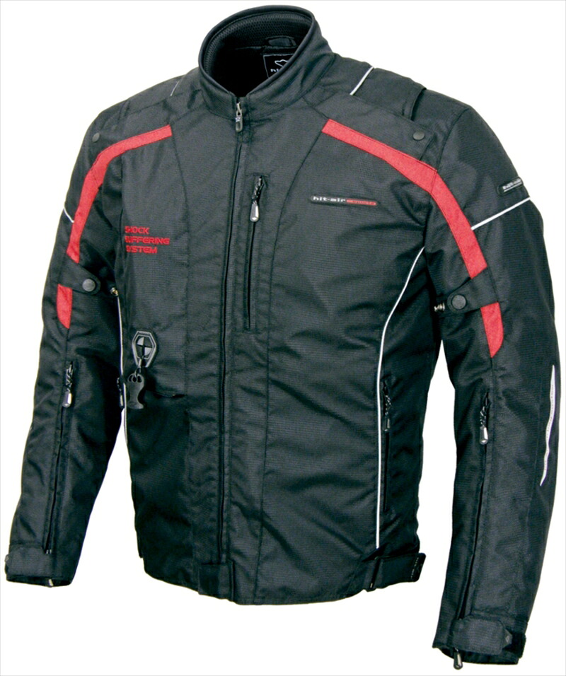 バイク用品 ウェア HIT-AIR ヒットエアー HS-5 Black Red ＃XL 4560216417802 4560216417802