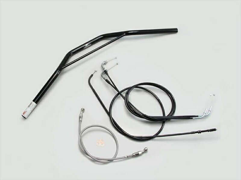 バイク用品 ハンドルハリケーン HURRICANE トラッカースペシャル ブリッジ付 ハンドルSETH705-034B 4936887073508取寄品|バイク・バイク用品はとやグループ